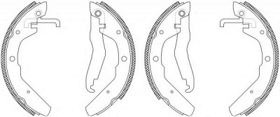 HELLA PAGID 8db355003501 -  Комплект тормозных колодок